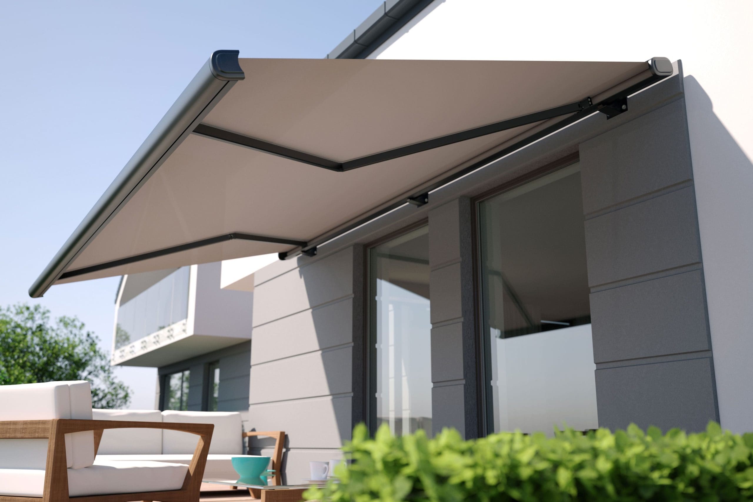 Residential awning installation in Lexington